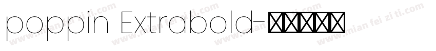poppin Extrabold字体转换